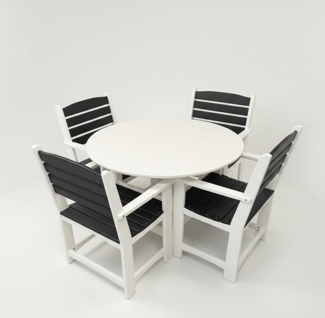 Ex:  Round w/ Cafe Chairs