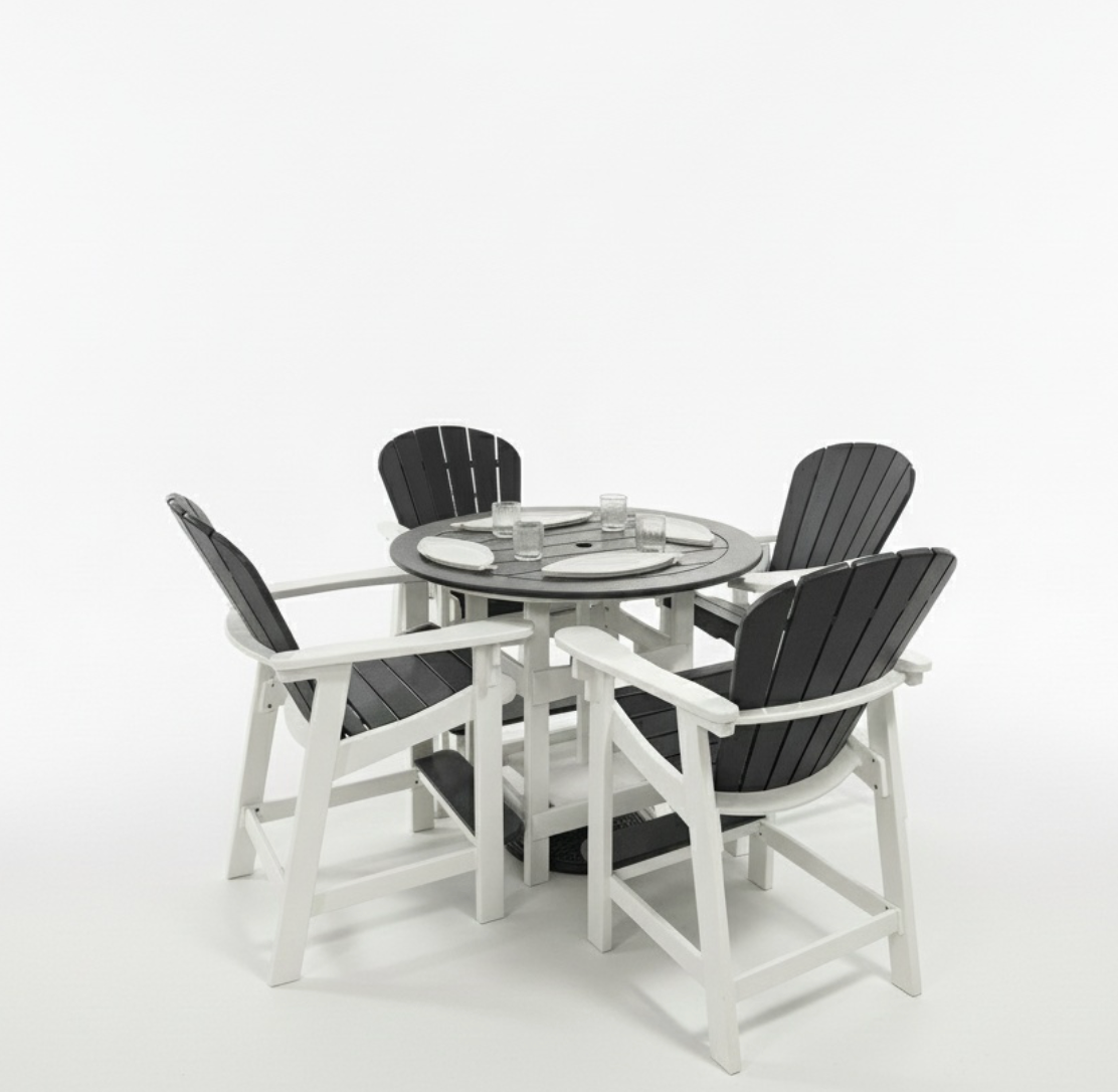 Ex: Round w/ Adirondack Chairs