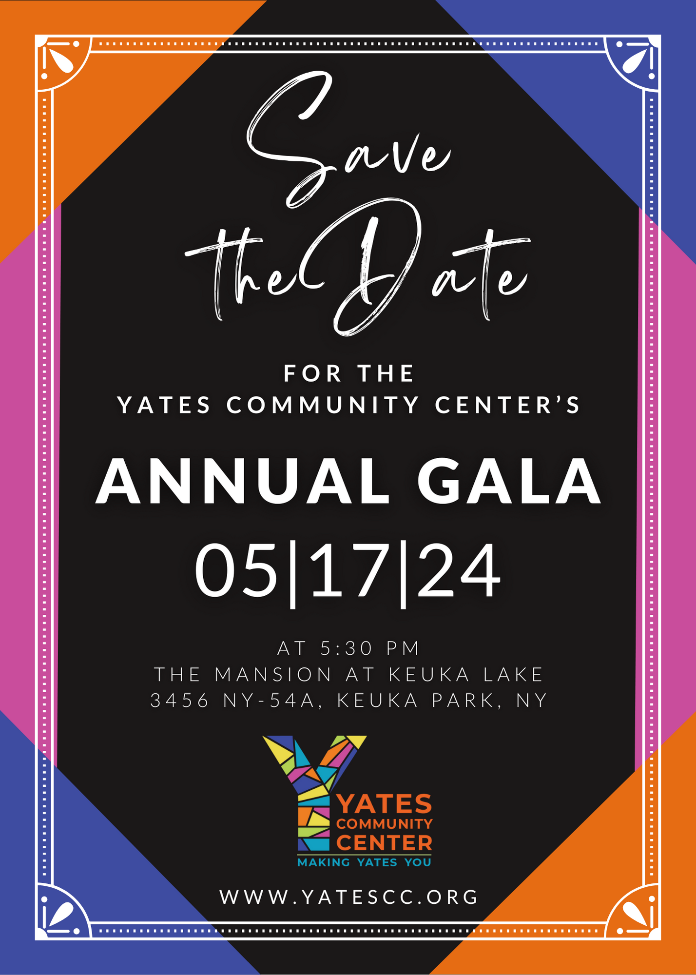 Save the Date for the Yates Community Center's Annual Gala