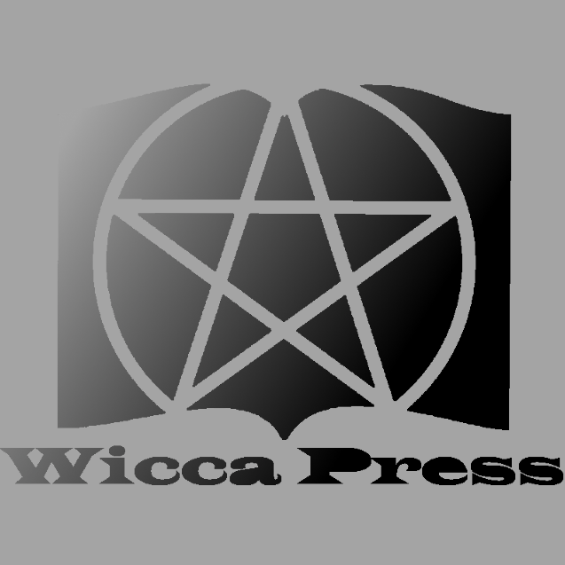 A black and white logo for wicca press