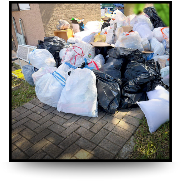 a pile of garbage