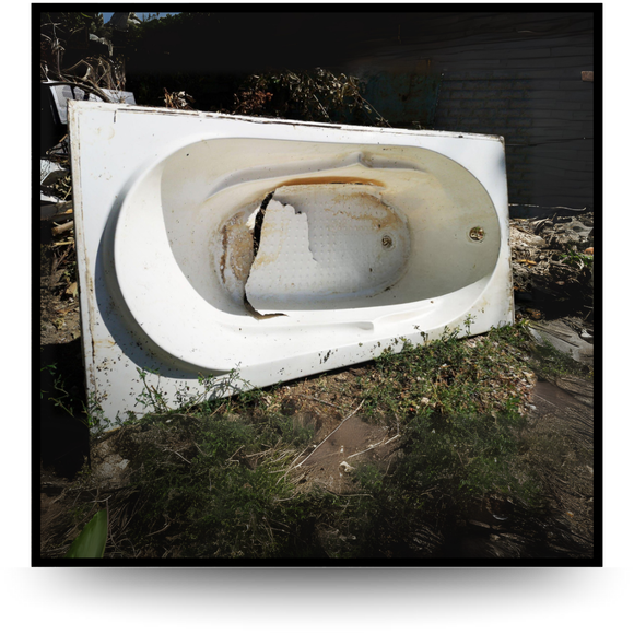 very old hot tub