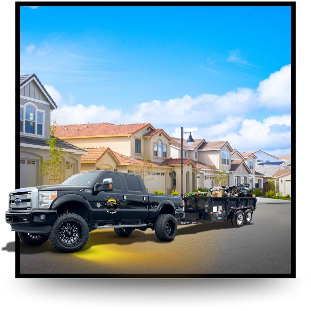 pick truck in front of house