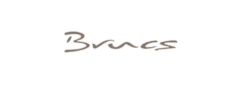 A handwritten logo for brass on a white background.