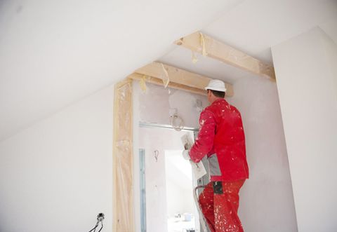 Professional master painting a home in Christchurch, NZ