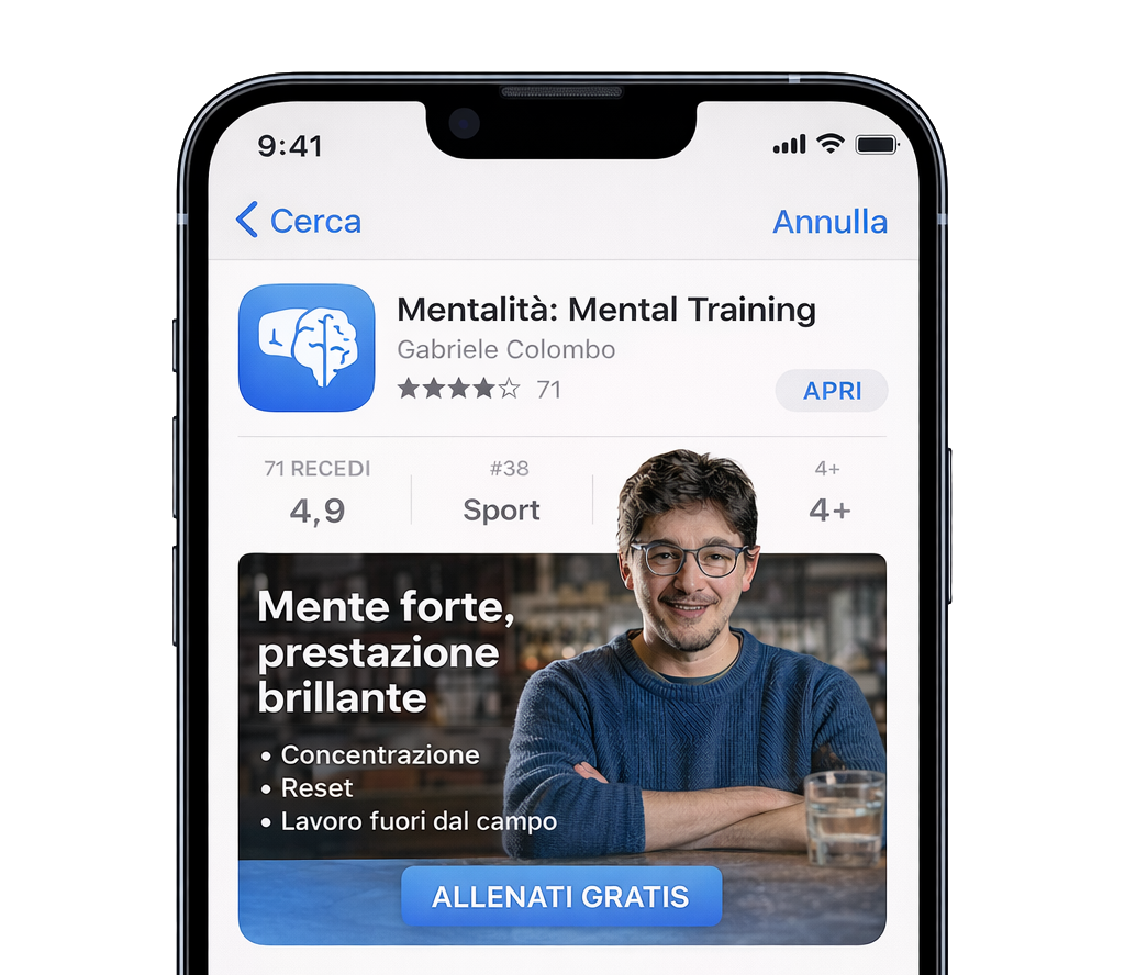Schermo di smartphone che mostra l'app