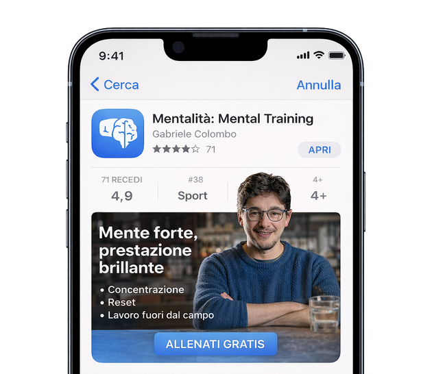 Schermo di smartphone che mostra l'app 