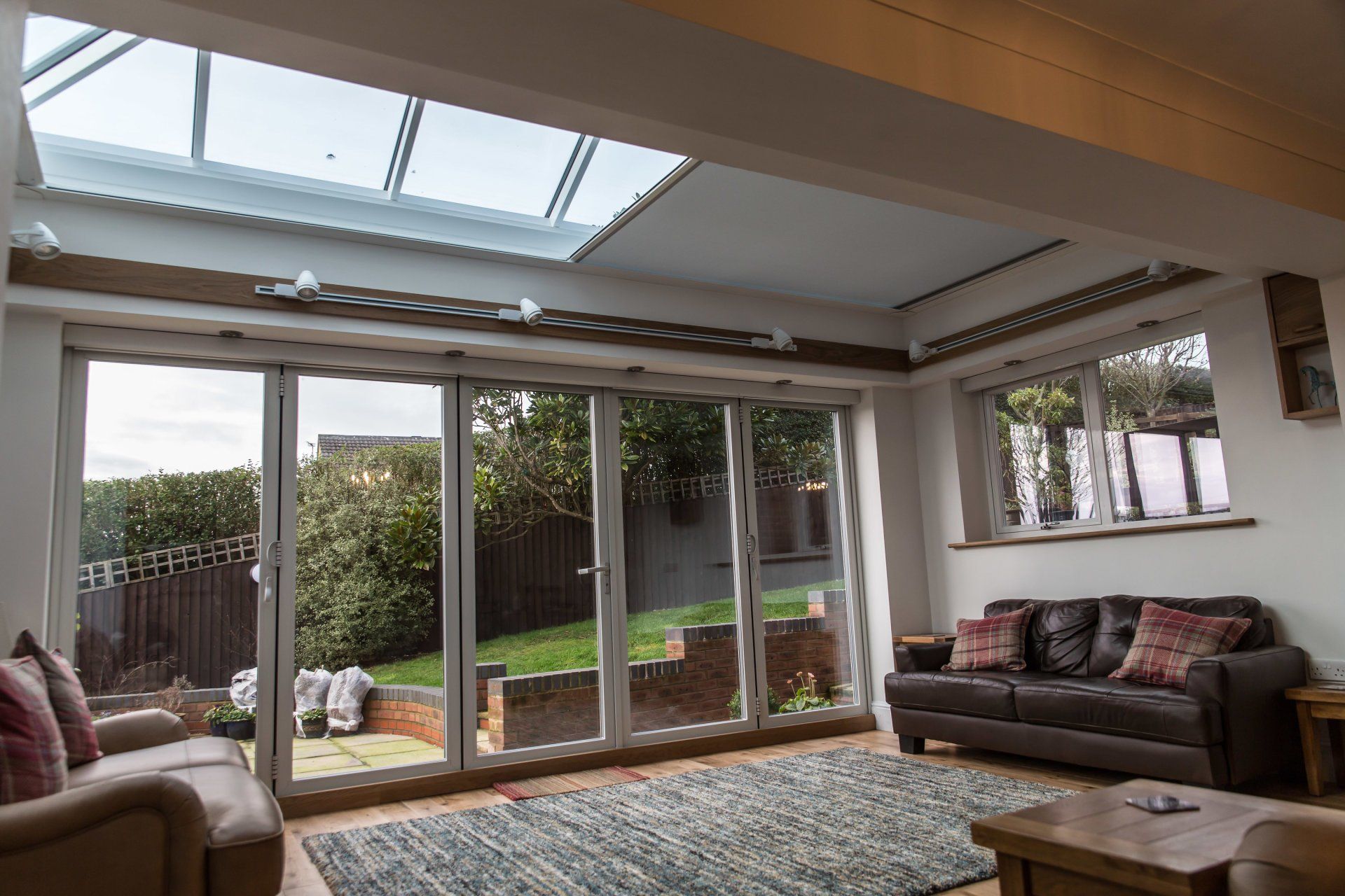 blinds installed for doors and windows of conservatory