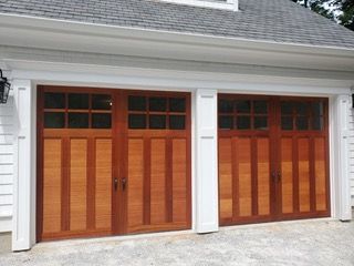 Blue And Red Garage Door — Cumberland, RI — Woonsocket Door Sales