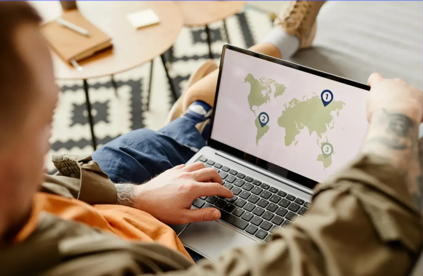 Illustration representing local map listing and Google Business Profile optimization for Tucson businesses.