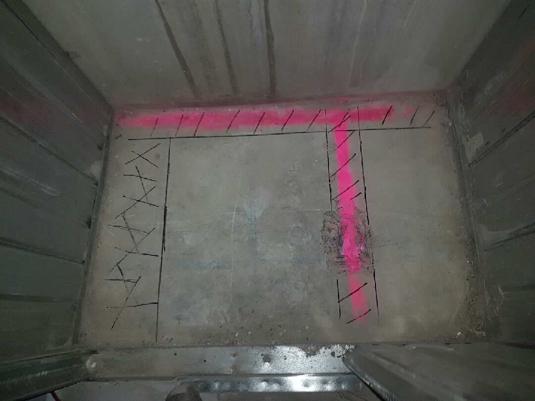 concrete about to be scanned