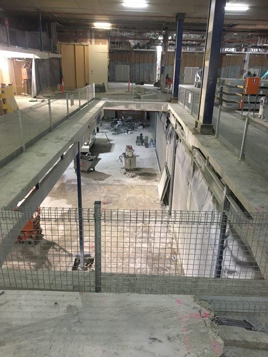 building being demolished