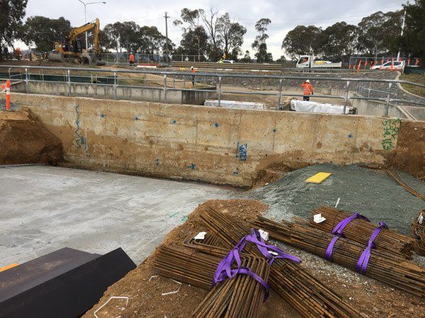 completed concrete wall