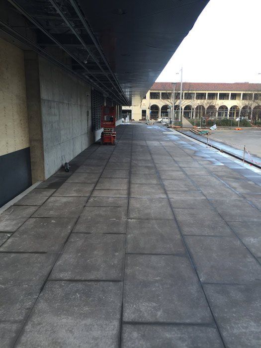 decorative cuts in sidewalk