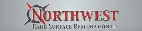 Logo for Northwest Hard Surface Restoration LLC. Red 