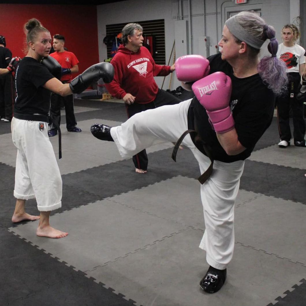 adult martial arts sparring