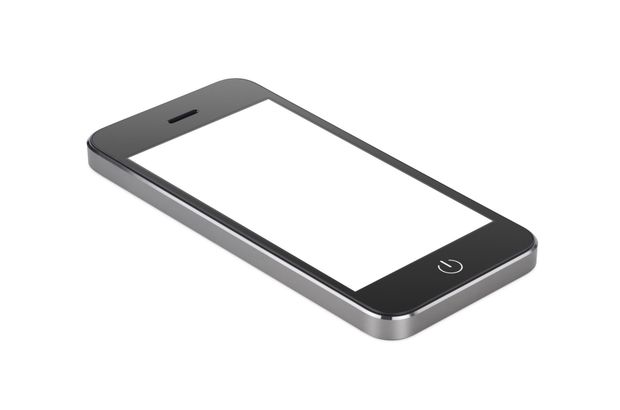 mobile phone  isolated on over white background