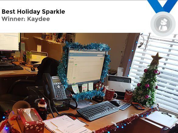 HOLIDAY DESK DECORATING CONTEST