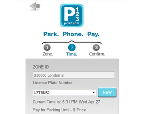 P-123V Pay By Phone