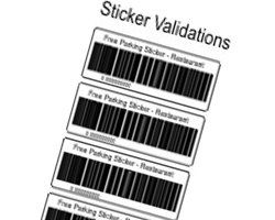 Parking Equipment Validation - Stickers