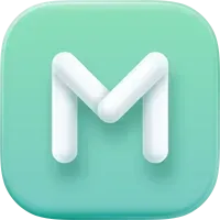 A teal square icon with rounded corners containing a white, 3D-style letter 