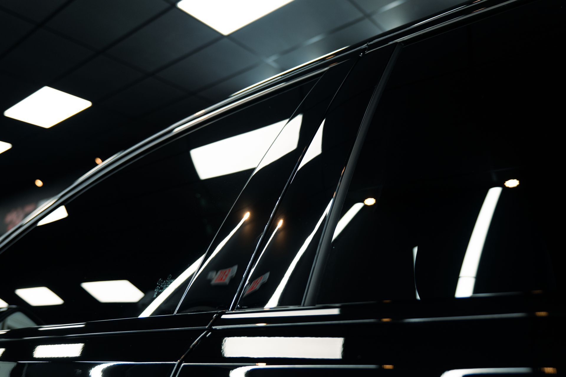 New car with ceramic window tint installed in Cornelius, NC.