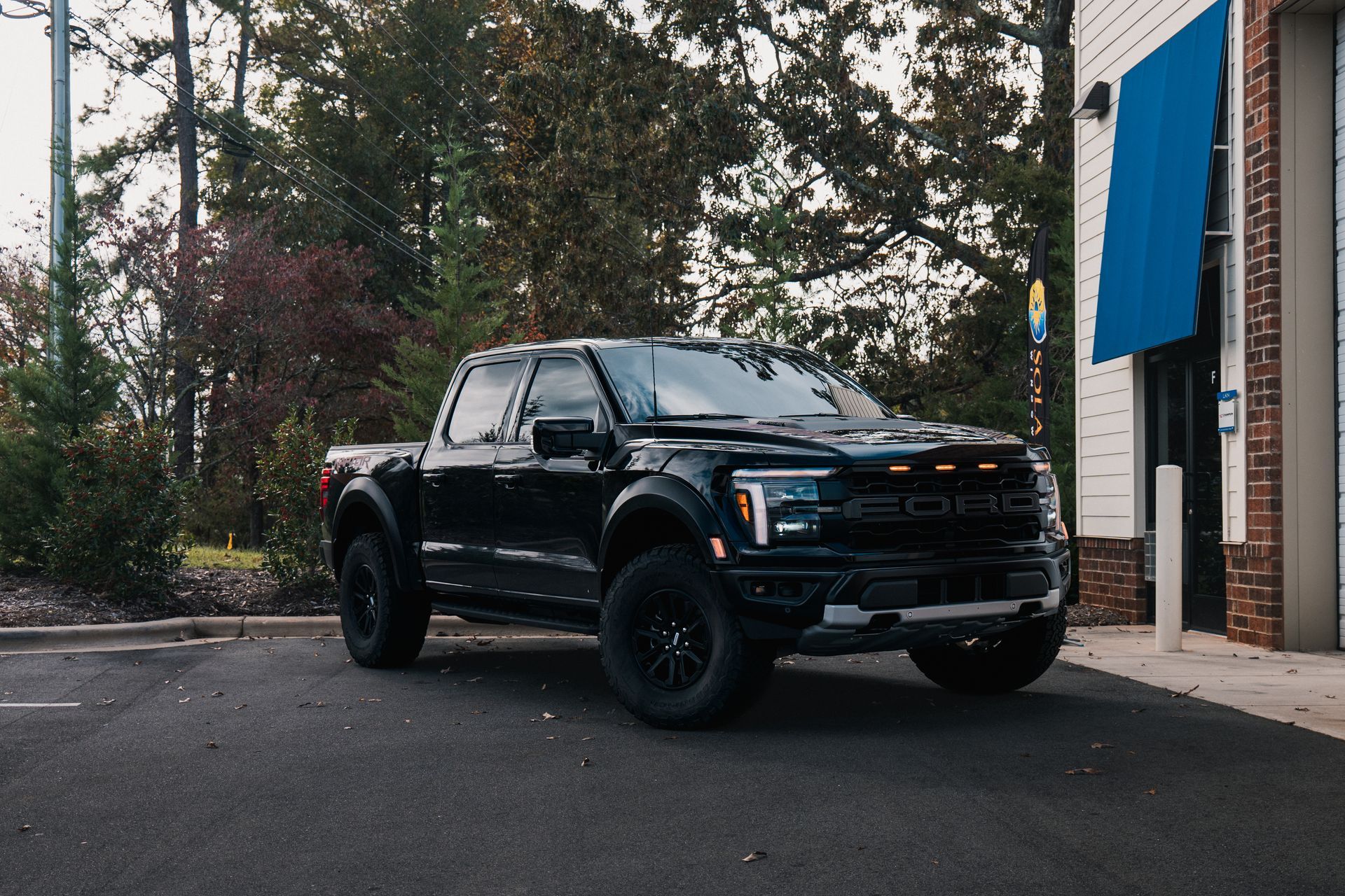 Ford Raptor protected with high-quality PPF, shielding its paint from scratches and road debris in t