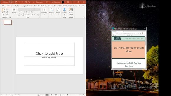 Final step to split screen both documents / programs