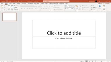 PowerPoint file opened