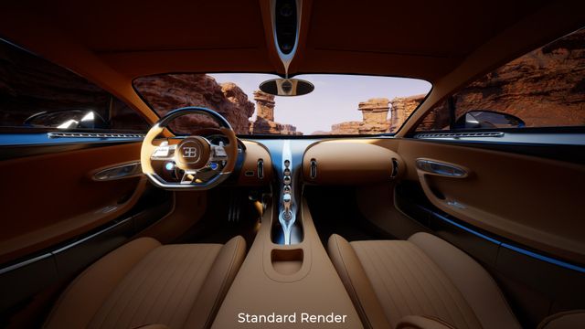 A Realistic Bugatti Rendered in Unreal Engine 5