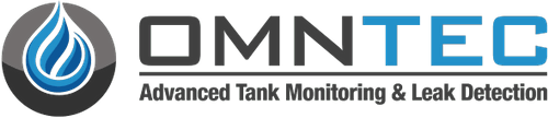Logo of OMNTEC with a droplet icon and tagline 