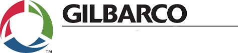 Gilbarco logo: a stylized circle with red, green, and blue segments next to the company name in black text.