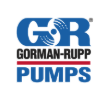 Logo for Gorman-Rupp Pumps. Blue text 