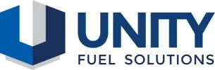 Logo of Unity Fuel Solutions featuring a geometric shape and the text 