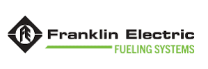 Franklin Electric Fueling Systems logo. Features a black and white diamond shape with stylized 