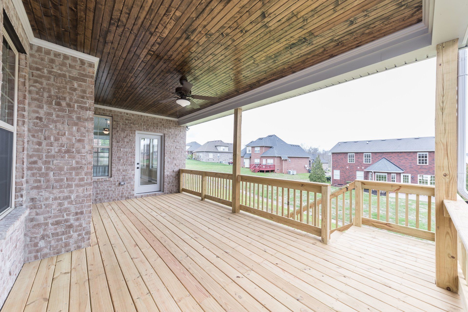 Covered Living Spaces - deck and railing