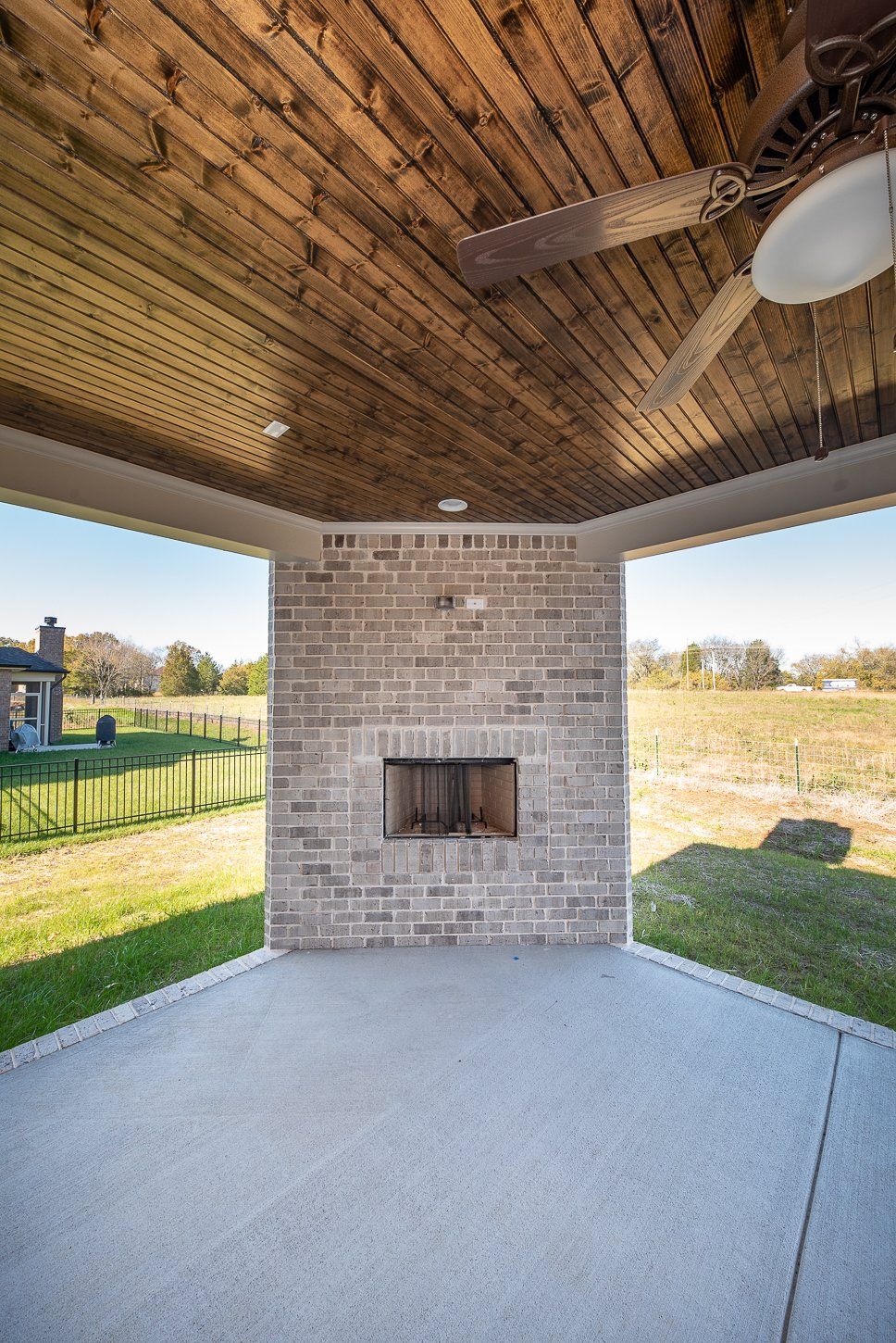 Covered Living Spaces - with Fireplace
