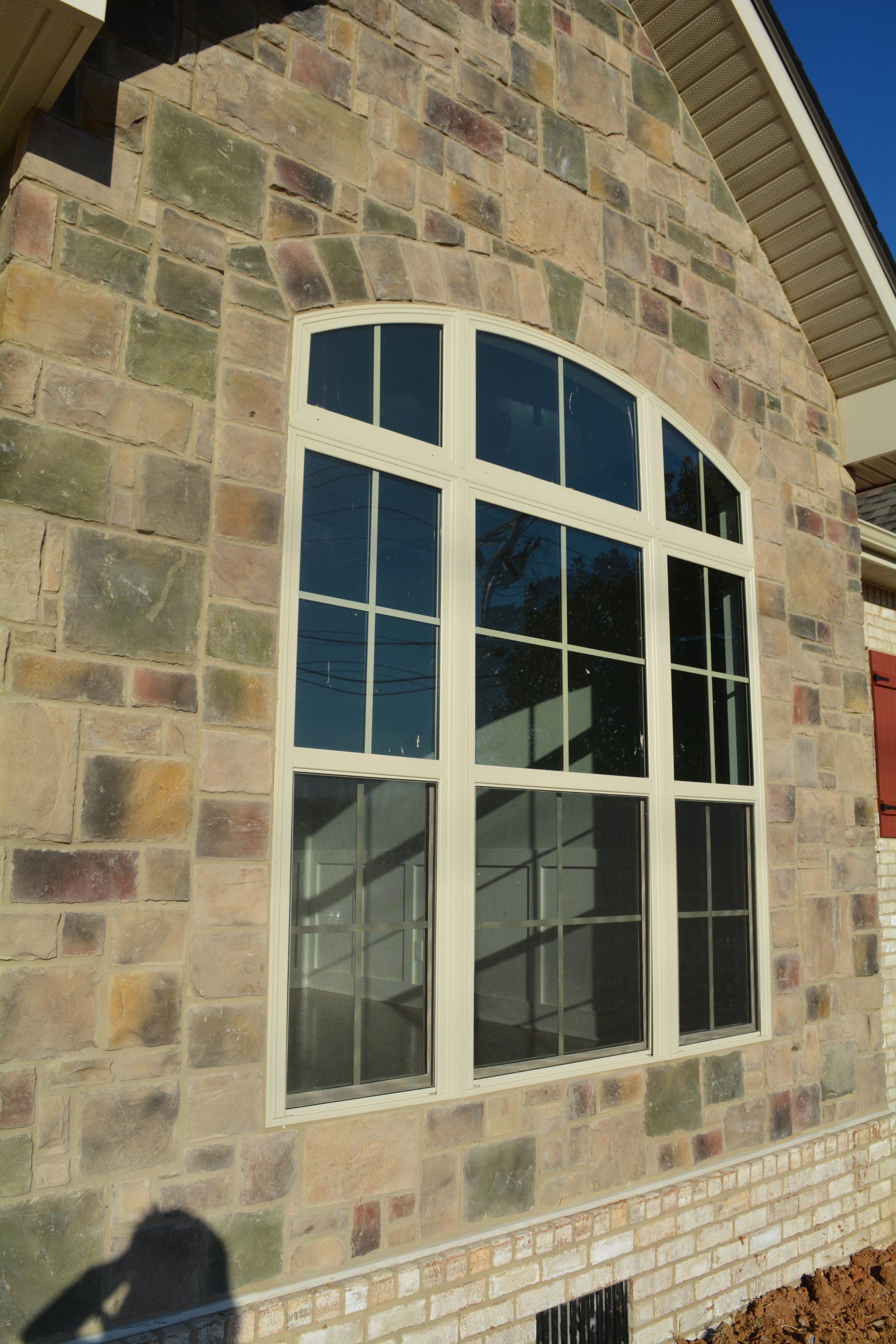 Stone Cape Cod - Front windows