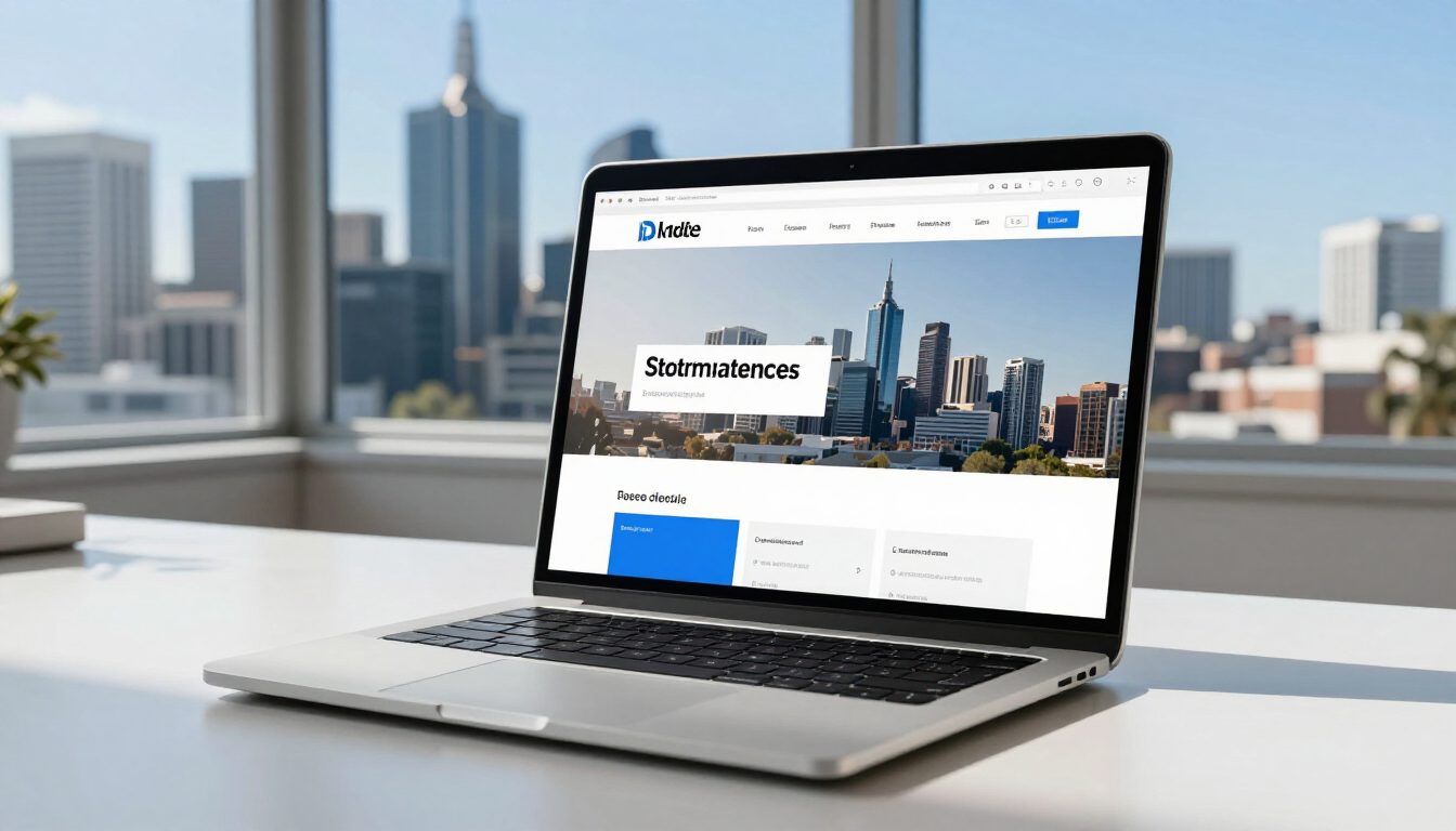 Outdated website versus modern website comparison on a laptop screen
