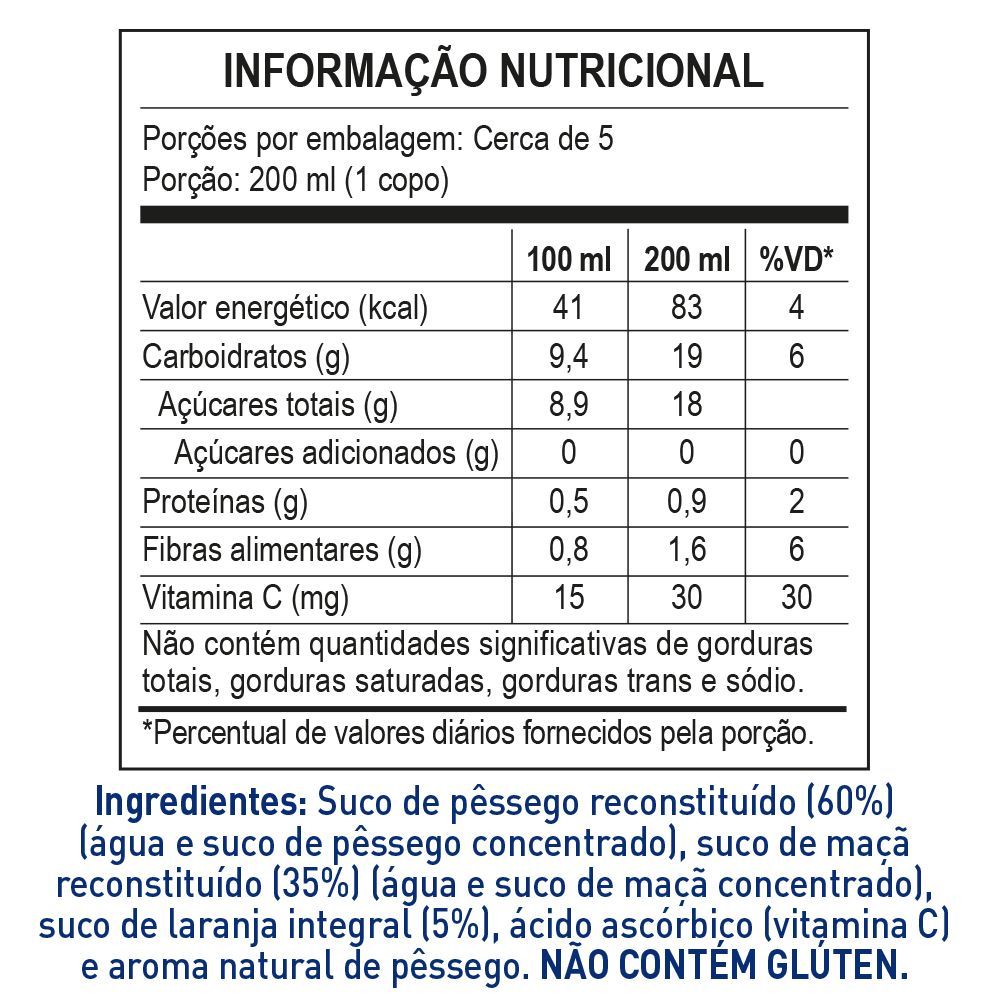 Suco de P&ecirc;ssego