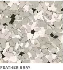 Close-up of feather gray gravel or stone chips with mixed light gray and white pieces