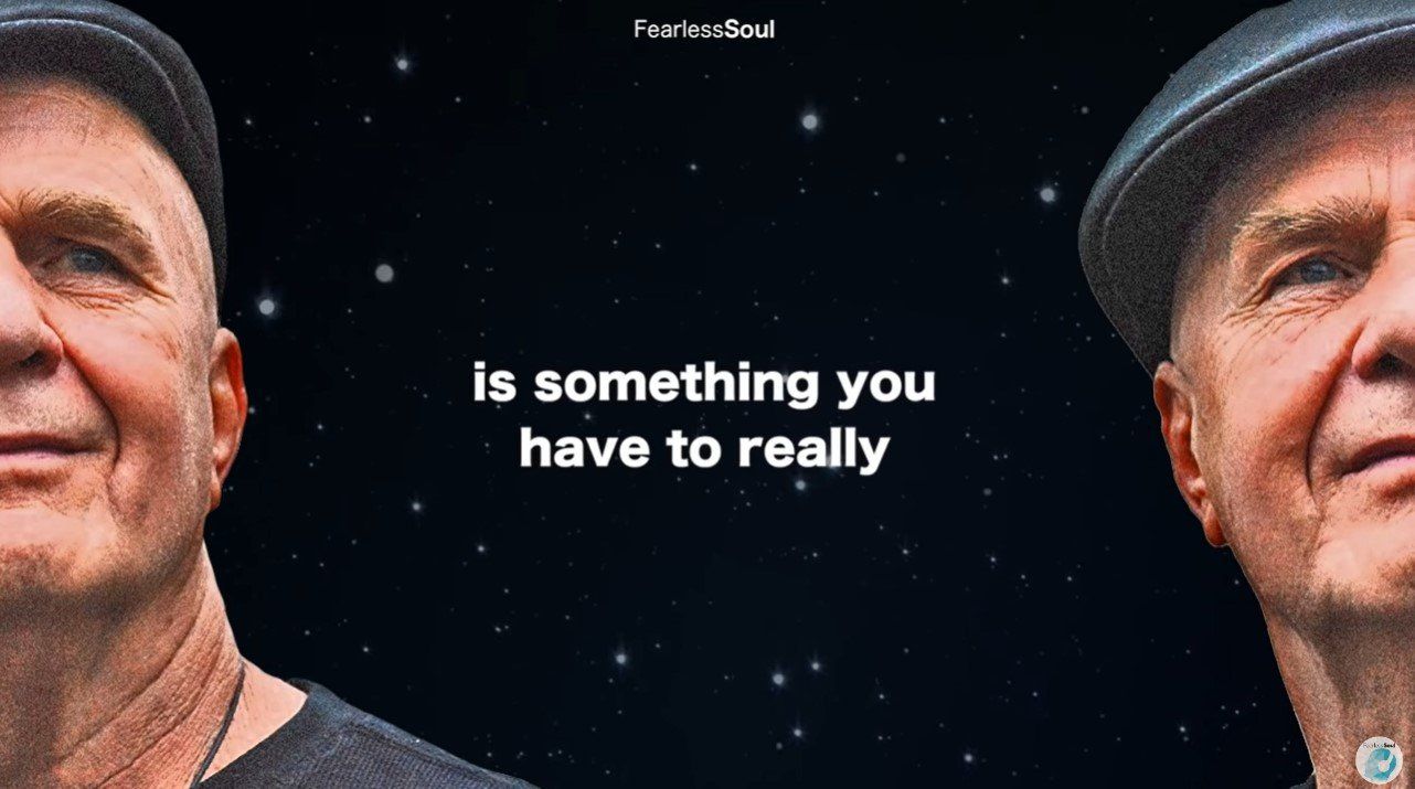 Two men are standing next to each other with the words `` is something you have to really ''.