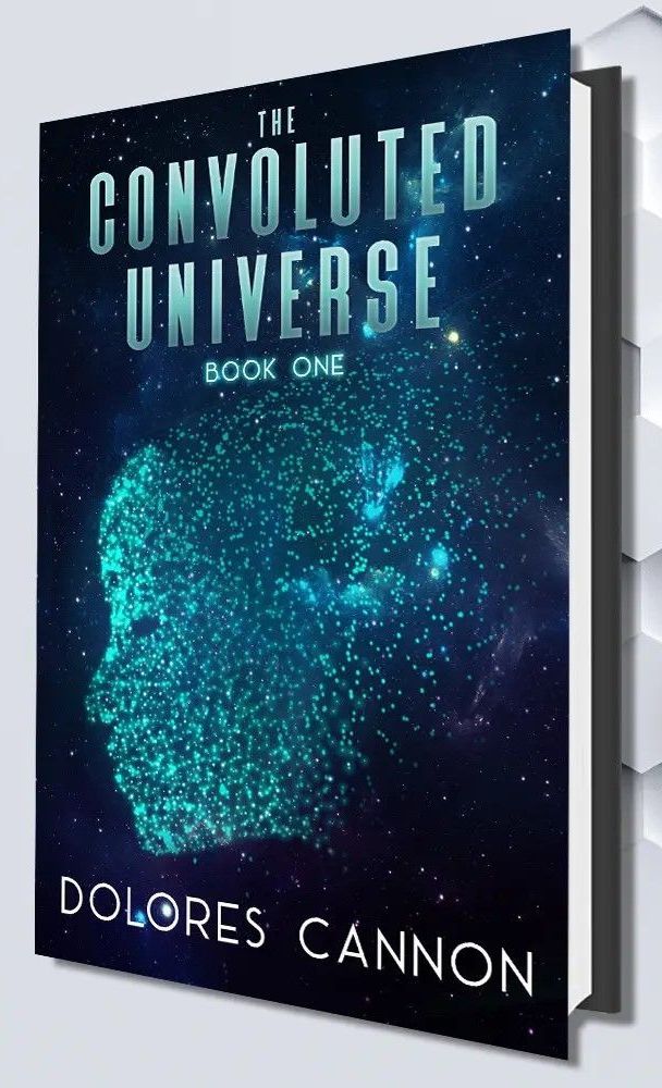 A book titled the convoluted universe by dolores cannon