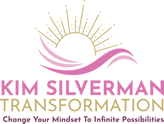 A logo for Kim Silverman transformation , a company that helps people change their mindset to infinite possibilities.