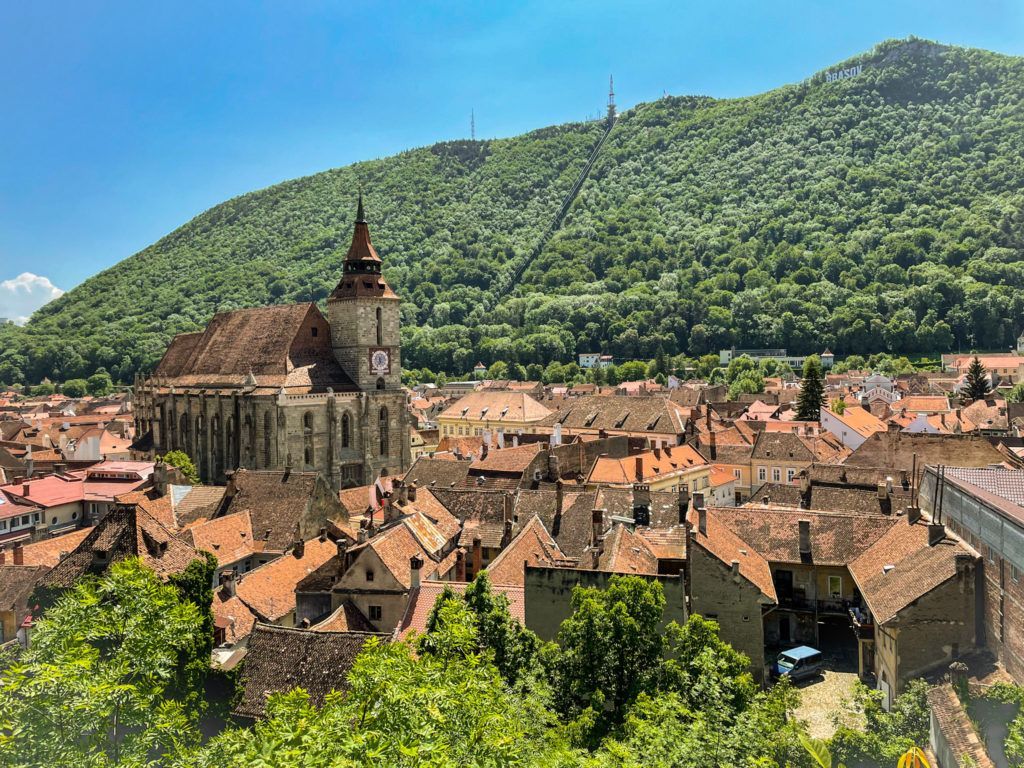 Visit main landmarks of Brasov Old Town, Romania