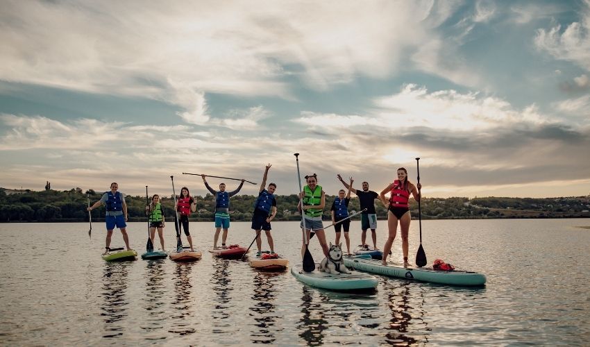 SUP activities on Varatic Lake