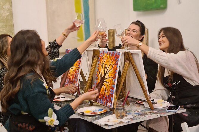 Wine Painting Workshop in Chisinau Wine Bars
