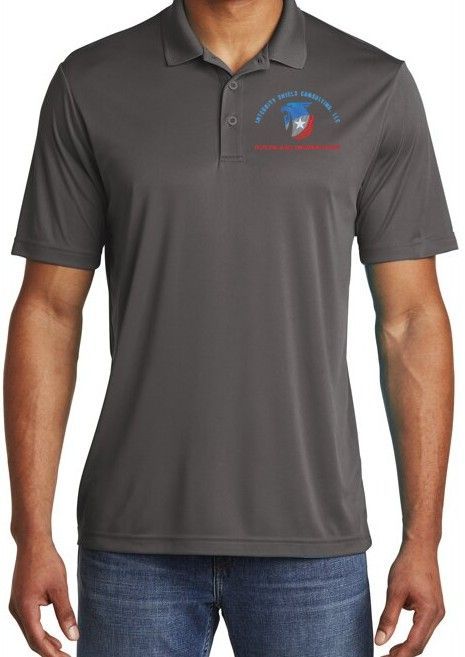 Integrity Shield Polo- Gray- Large