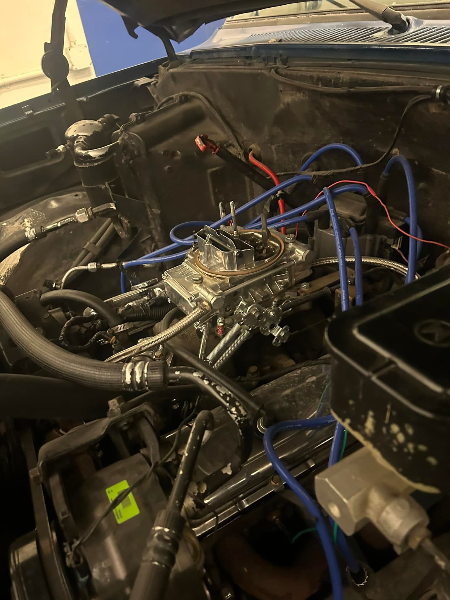 Engine Bay With Fuel And Vacuum Lines Installed | Double D Automotive