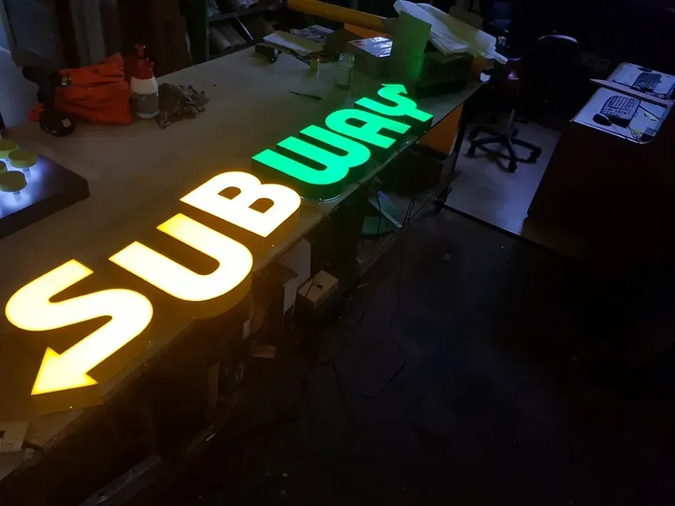 Subway signage